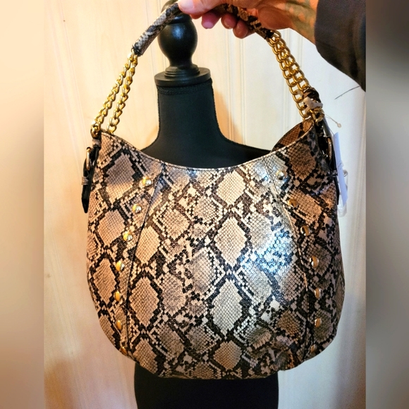 Jessica Simpson Handbags - 🛒🛍️💥NWT Jessica Simpson stone python ruby hobo